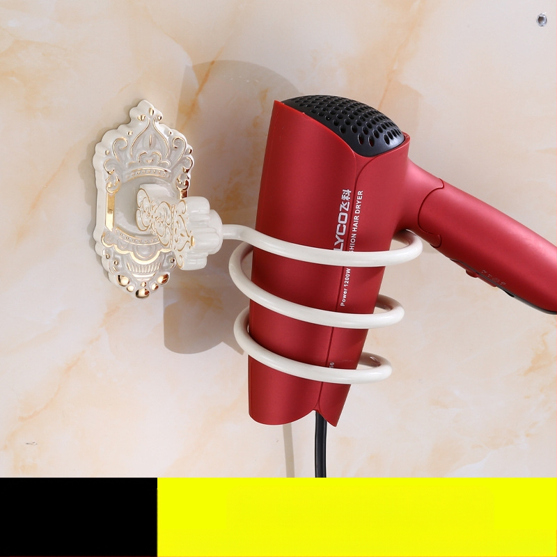 Επιτοίχιος στήριγμα για πιστολάκι μαλλιών — Αλουμινίου κράμα, Μοντέλο 001, Αντικέ φινίρισμα, Φόρτωση 15 kg