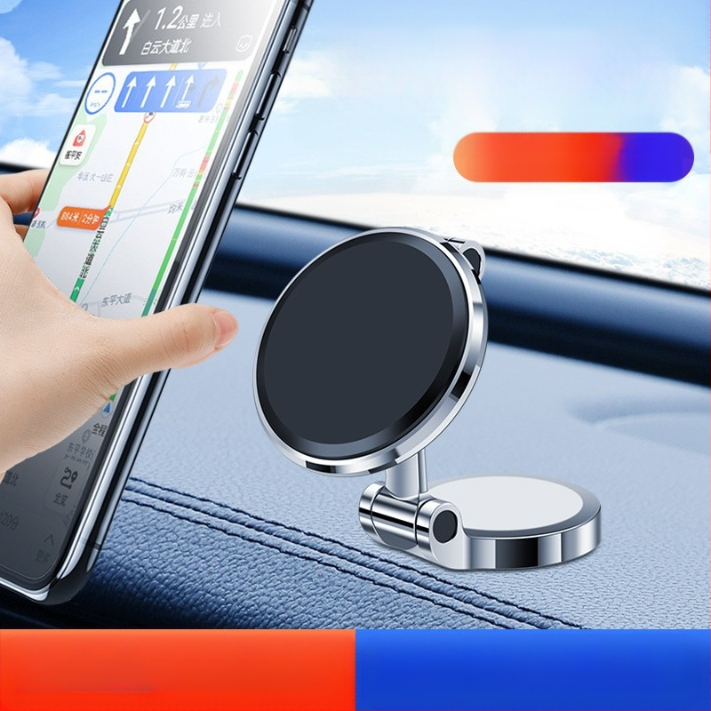 Držač za telefon u automobilu s magnetskim pričvršćivanjem na ploču instrumenta, cinkovog legura, sklopni, višenamjenski