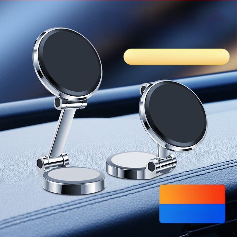 Držač za telefon u automobilu s magnetskim pričvršćivanjem na ploču instrumenta, cinkovog legura, sklopni, višenamjenski