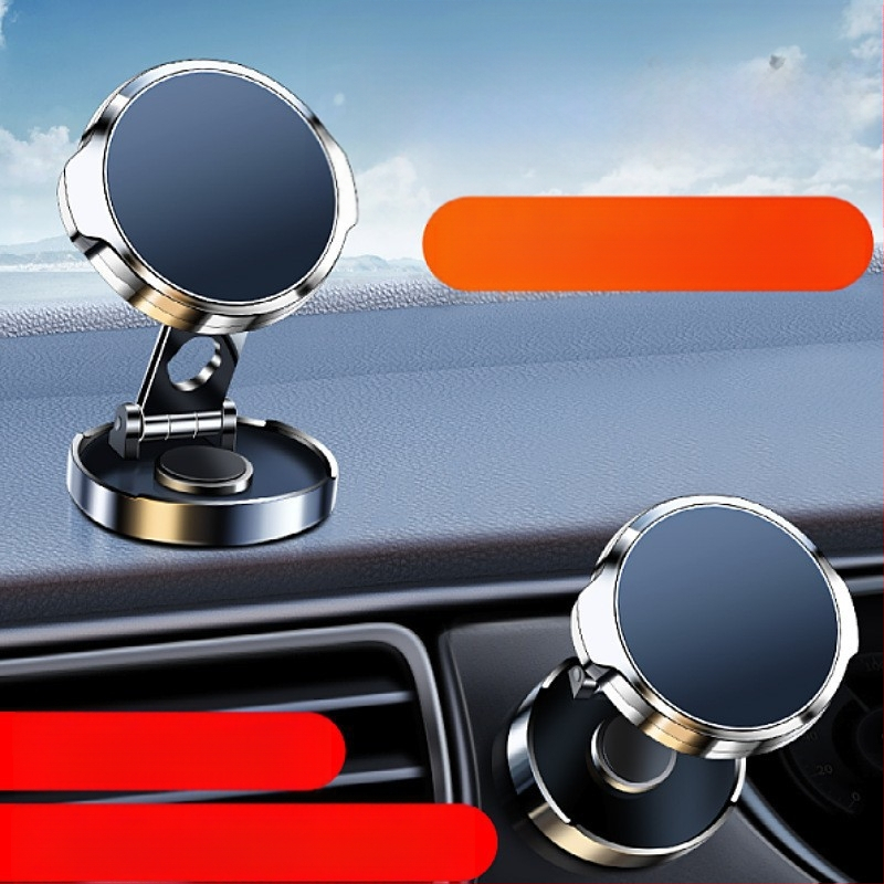 Držač za telefon u automobilu s magnetskim pričvršćivanjem na ploču instrumenta, cinkovog legura, sklopni, višenamjenski