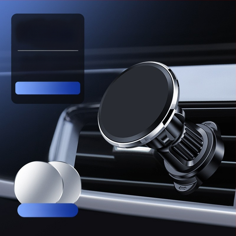 Držač za telefon u automobilu s magnetskim pričvršćivanjem na ploču instrumenta, cinkovog legura, sklopni, višenamjenski