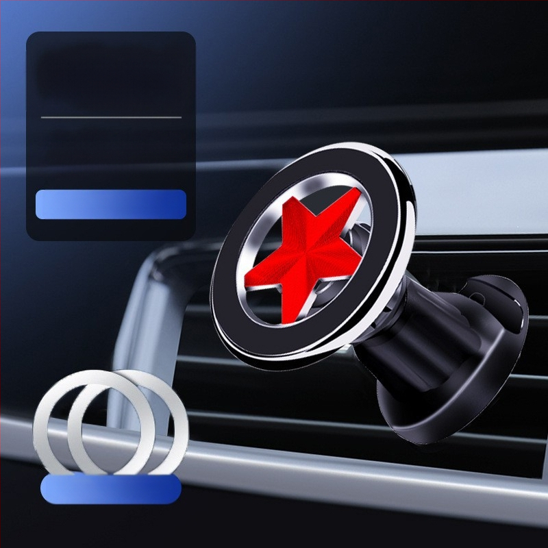 Držač za telefon u automobilu s magnetskim pričvršćivanjem na ploču instrumenta, cinkovog legura, sklopni, višenamjenski