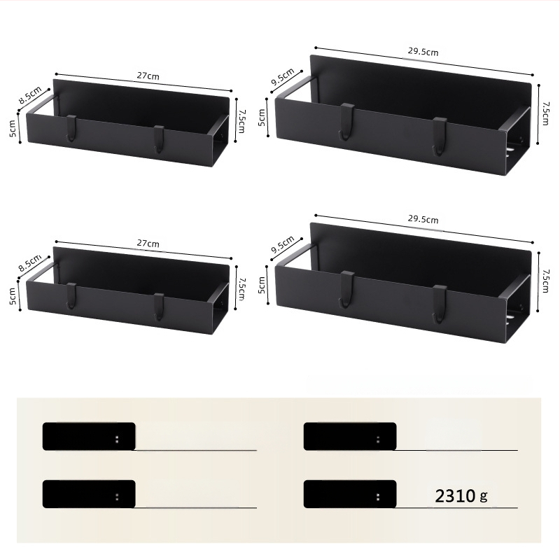 Магнитна кухненска поставка за хладилник - монтаж без инструменти, подвижна, желязна конструкция, страничен рафт за подправки, прост и модерен стил