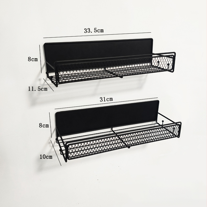 Магнитна кухненска поставка за хладилник - монтаж без инструменти, подвижна, желязна конструкция, страничен рафт за подправки, прост и модерен стил