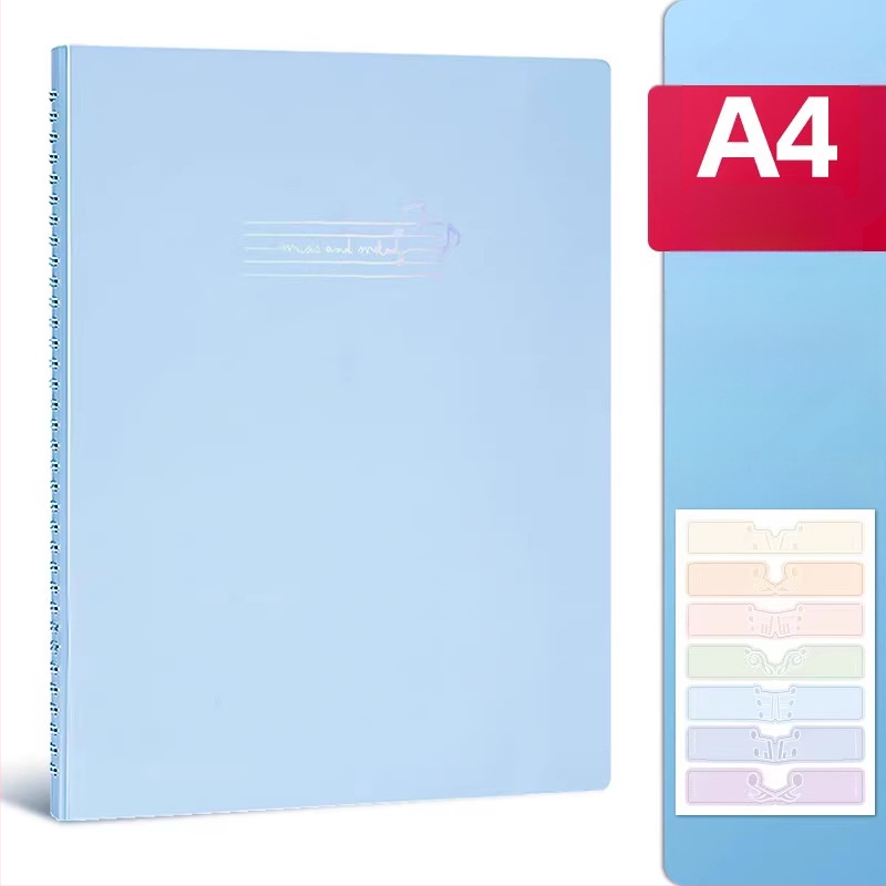 Deli папка за ноти, PP материал, прозрачни вложки за нотни листове, рефилуема папка за ноти