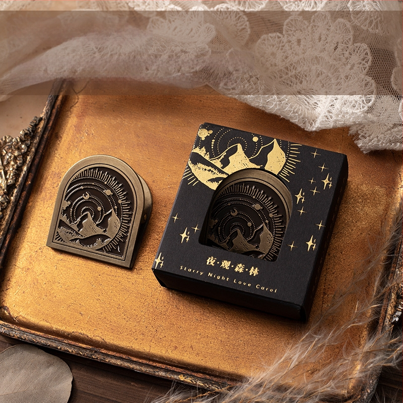 Mo Mo метални клипчета за планер — серия Starry Night Love Song, 6 дизайна