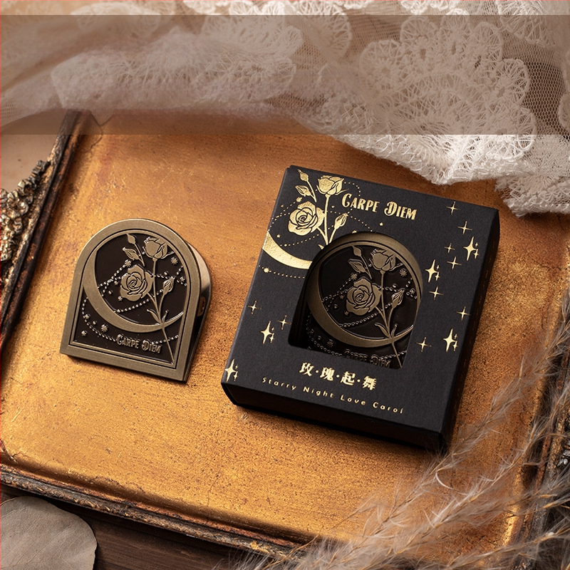 Mo Mo метални клипчета за планер — серия Starry Night Love Song, 6 дизайна