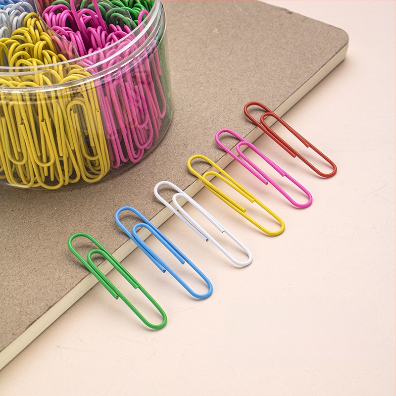 Műanyag bevonatú acél papírkapcsok, hatrekeszes hengeres csomagolás, modell 6T-1/6T-2/6T-3