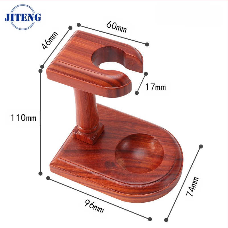 Koka daudzpozīciju vertikālais pīpes statīvs ar noņemamu mahagoni pamatni izstādīšanai