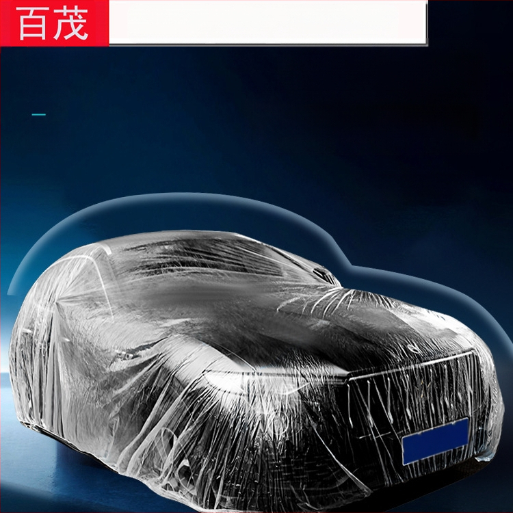 Bymaocar vienreizējās lietošanas caurspīdīgs auto pārsegs, PE augstas caurspīdīgums materiāls, universāls automobiļiem, svars 0,2 kg, pielāgošana pieejama