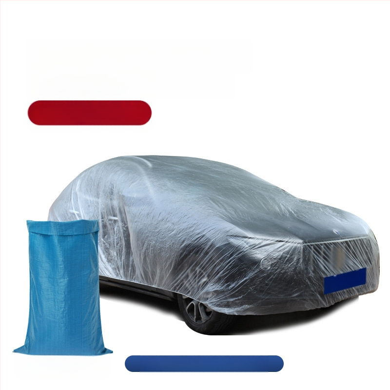Bymaocar διαφανές κάλυμμα αυτοκινήτου μιας χρήσης, PE υλικό υψηλής διαφάνειας, κατάλληλο για αυτοκίνητα και SUV, βάρος 0,2 kg, δυνατότητα προσαρμογής