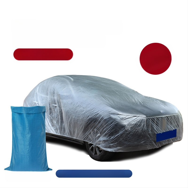 Bymaocar διαφανές κάλυμμα αυτοκινήτου μιας χρήσης, PE υλικό υψηλής διαφάνειας, κατάλληλο για αυτοκίνητα και SUV, βάρος 0,2 kg, δυνατότητα προσαρμογής