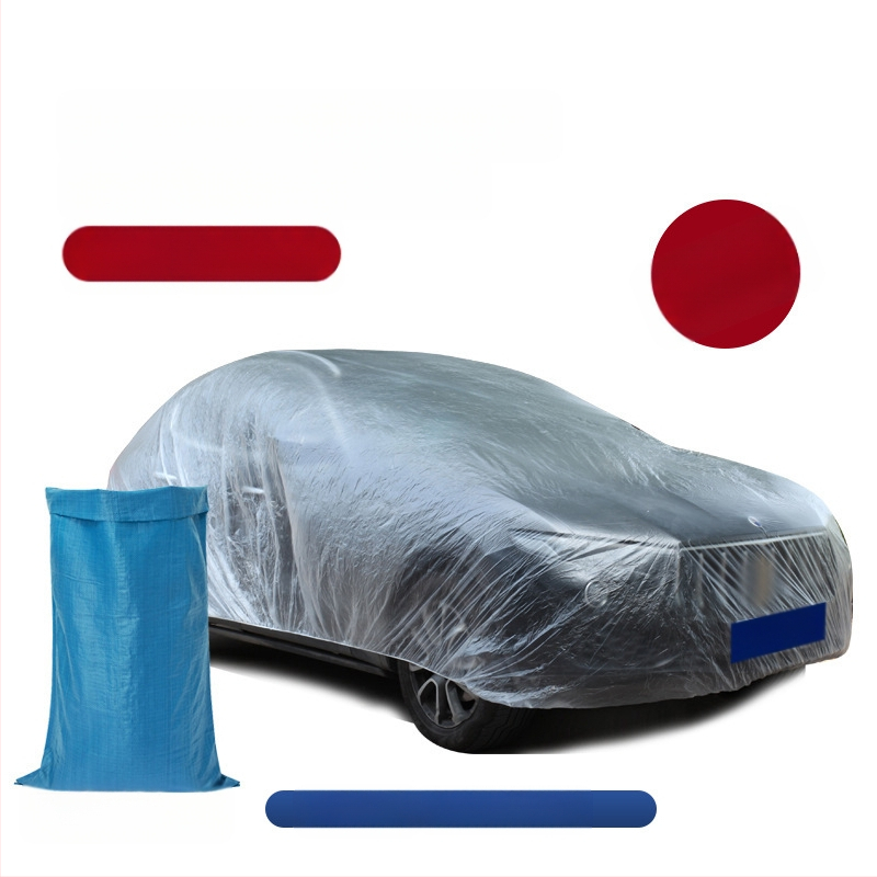 Bymaocar διαφανές κάλυμμα αυτοκινήτου μιας χρήσης, PE υλικό υψηλής διαφάνειας, κατάλληλο για αυτοκίνητα και SUV, βάρος 0,2 kg, δυνατότητα προσαρμογής