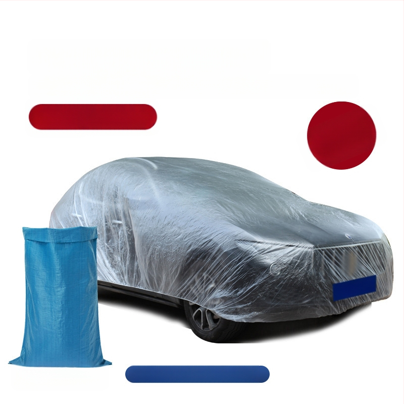 Bymaocar διαφανές κάλυμμα αυτοκινήτου μιας χρήσης, PE υλικό υψηλής διαφάνειας, κατάλληλο για αυτοκίνητα και SUV, βάρος 0,2 kg, δυνατότητα προσαρμογής