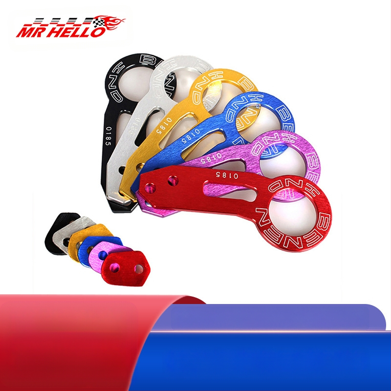 Автомобилна теглеща кука от алуминиева сплав, със скоба за задържане, модел 001, за задния жлеб