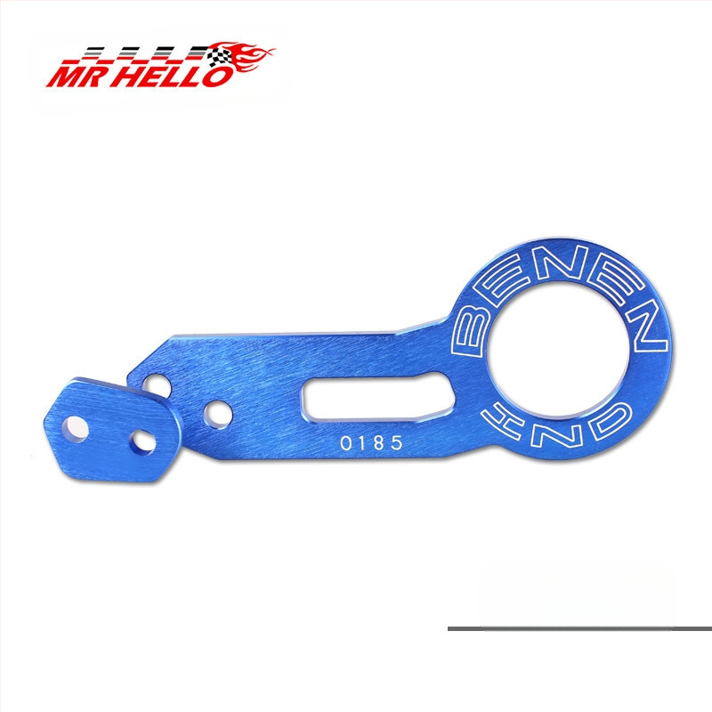 Автомобилна теглеща кука от алуминиева сплав, със скоба за задържане, модел 001, за задния жлеб