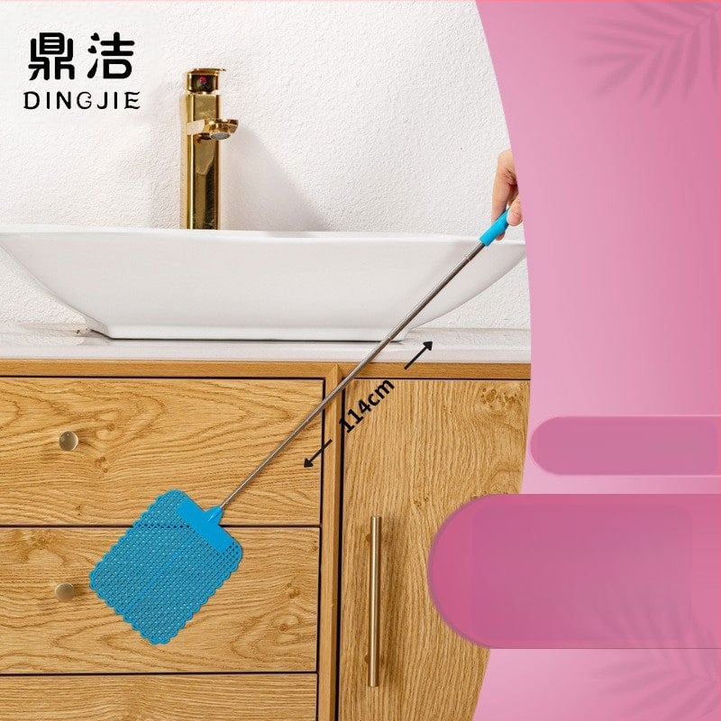 Αναδιπλούμενο παχύτερο μεγάλο τετράγωνο φτυάρι για μύγες – για κουνούπια και κατσαρίδες; Υλικά: TPR, 201 ανοξείδωτο ατσάλι, PP; μη τοξικό; προσαρμόζεται