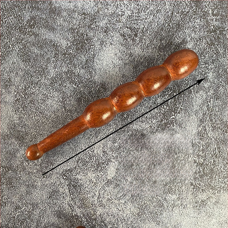 Махагонова пръчка за акупунктурен масаж – дървен масажен инструмент за дома, офиса, храма и хотела