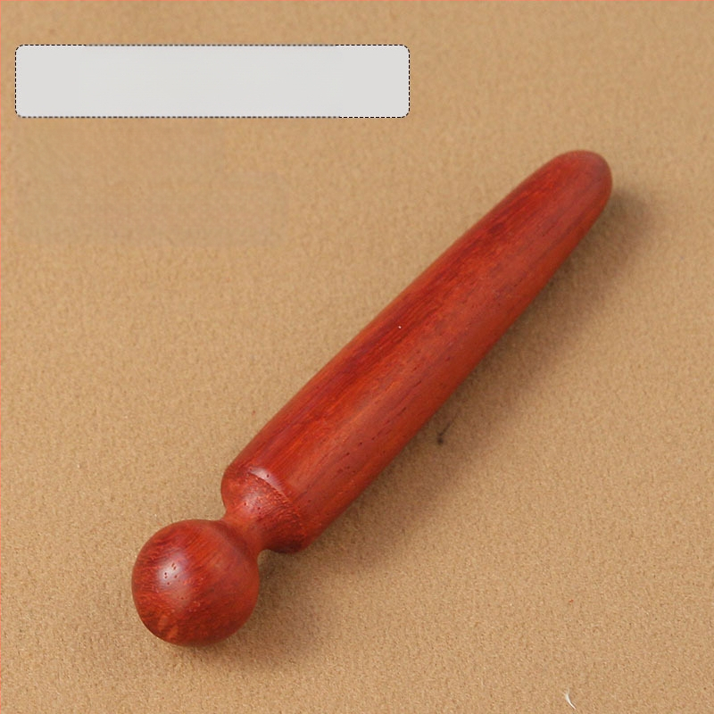 Masirač za akupunkturne točke od čvrstog drveta s meridijanskom trakom – za lice i cijelo tijelo