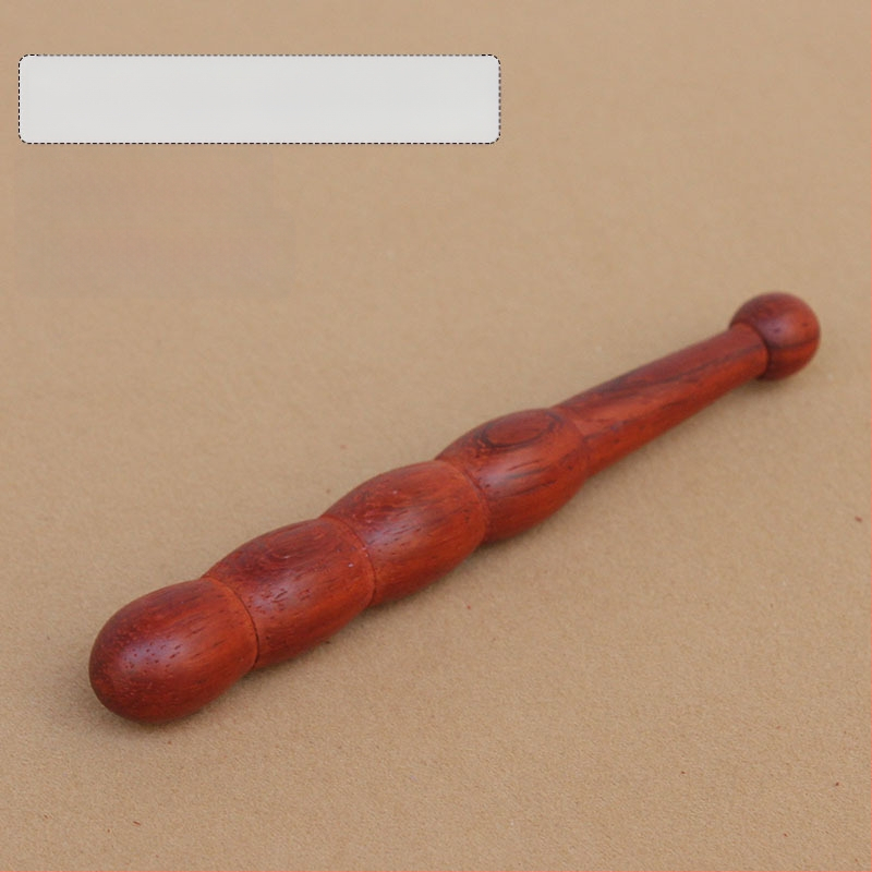 Masirač za akupunkturne točke od čvrstog drveta s meridijanskom trakom – za lice i cijelo tijelo