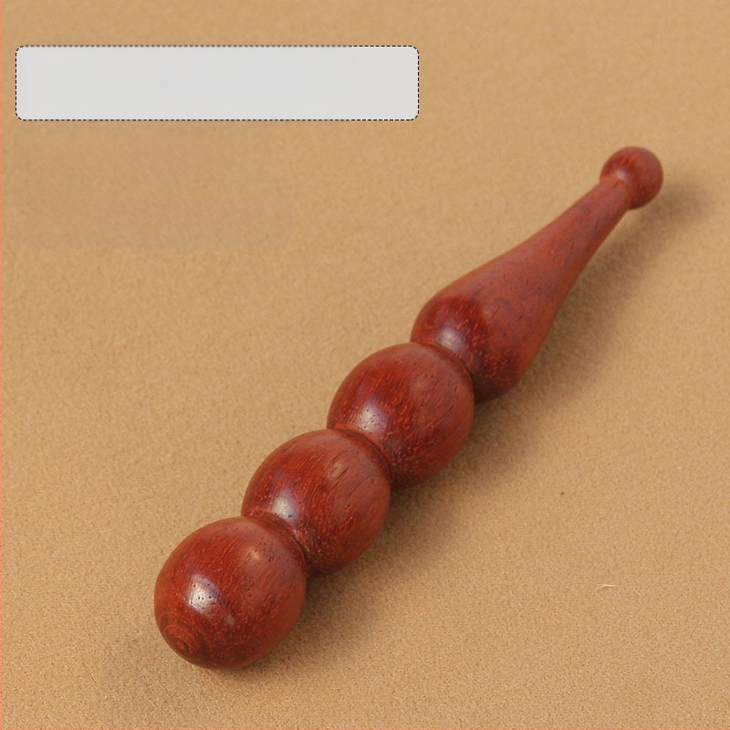 Masirač za akupunkturne točke od čvrstog drveta s meridijanskom trakom – za lice i cijelo tijelo