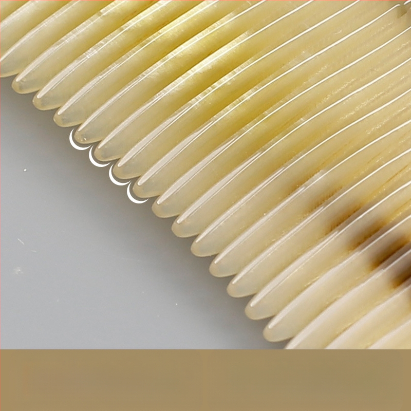 Augstas kvalitātes butikķemme no raga, roku darīts, ar smalkiem zobiem, zīmols Qizanggou