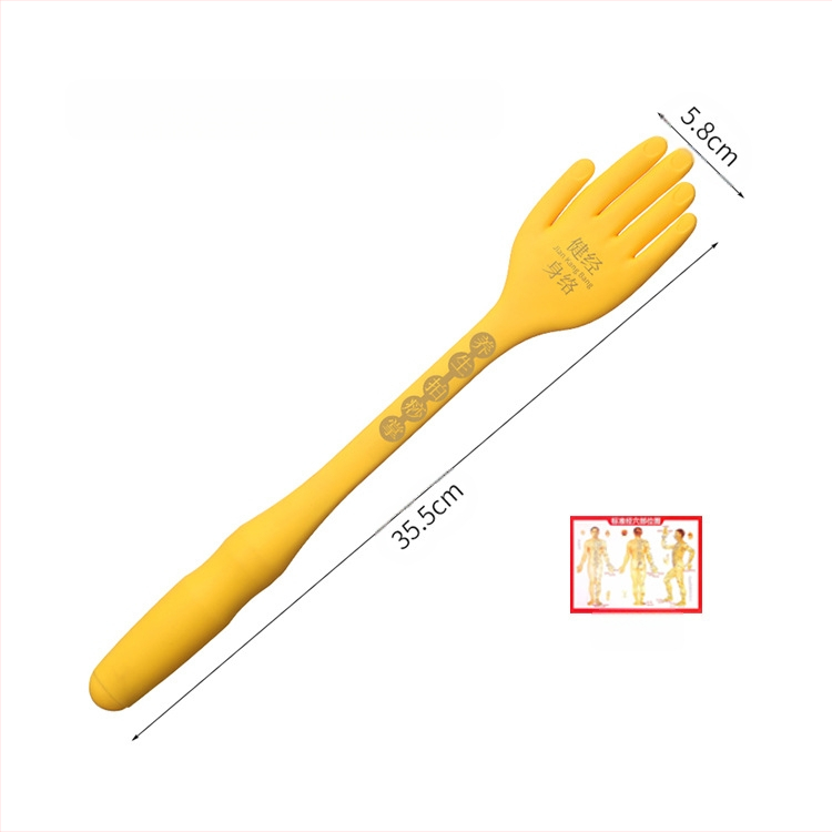 Nai jiasi Silikona Merīdiju sitienu plāksne — rokas masāžas ierīce kaklam, mugurai, kājām un pēdām