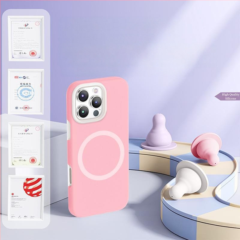 Θήκη iPhone 14 Pro / Pro Max — υγρό σιλικόνη, μαγνητικός σχεδιασμός, προστασία από πτώσεις, φορητή πολυτέλεια