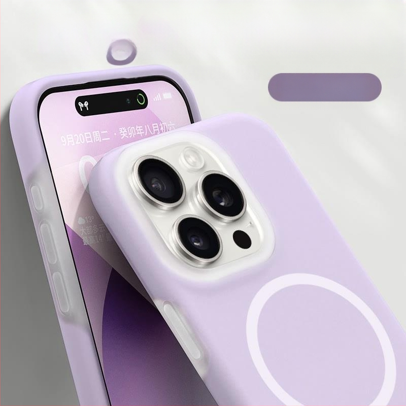 Θήκη iPhone 14 Pro / Pro Max — υγρό σιλικόνη, μαγνητικός σχεδιασμός, προστασία από πτώσεις, φορητή πολυτέλεια