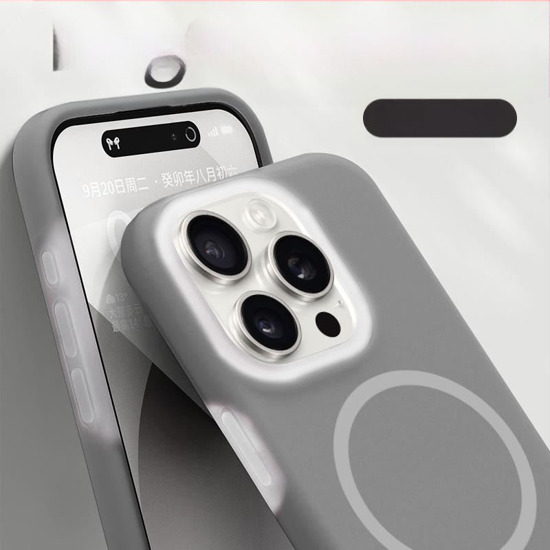 Θήκη iPhone 14 Pro / Pro Max — υγρό σιλικόνη, μαγνητικός σχεδιασμός, προστασία από πτώσεις, φορητή πολυτέλεια