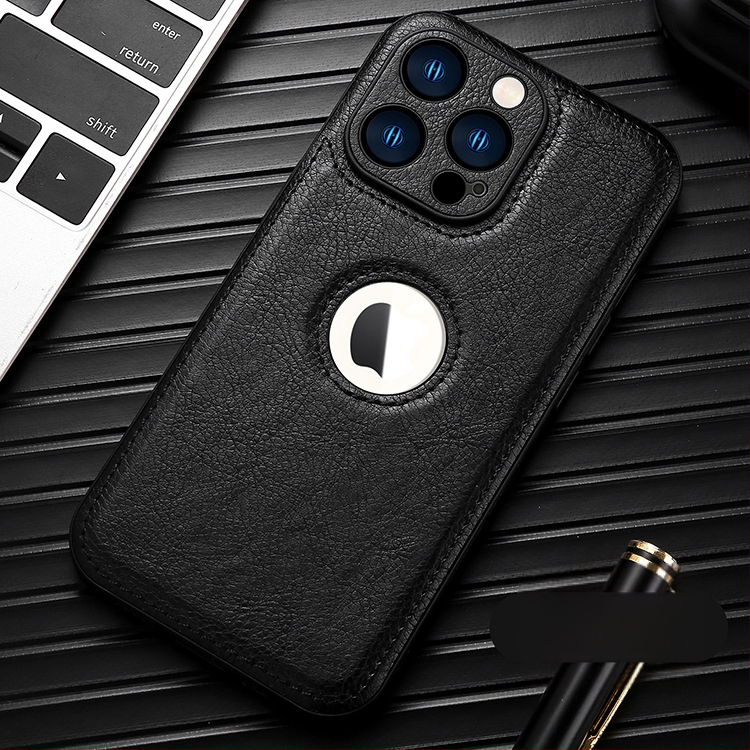 JDK rāmis stila korpuss iPhone 11–14 Pro/Pro Max, roku darbs no mākslīgās ādas, pret kritieniem, saderīgs.