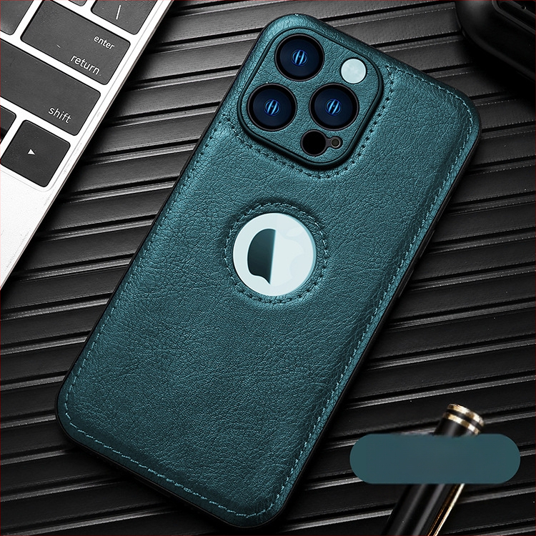 JDK rāmis stila korpuss iPhone 11–14 Pro/Pro Max, roku darbs no mākslīgās ādas, pret kritieniem, saderīgs.