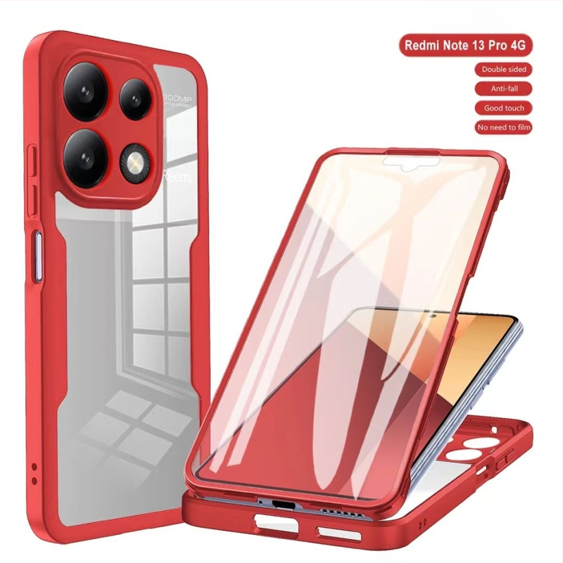 TPU vāciņš Redmi Note 13 Pro 4G – šoksizturīgs, iebūvēts statīvs, siltuma izkliede, magnētiska pievienošana, pret pirkstu nospiedumu aizsardzība