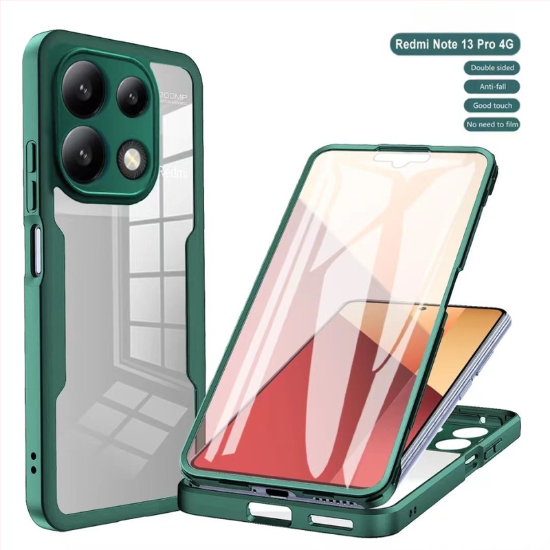 TPU vāciņš Redmi Note 13 Pro 4G – šoksizturīgs, iebūvēts statīvs, siltuma izkliede, magnētiska pievienošana, pret pirkstu nospiedumu aizsardzība