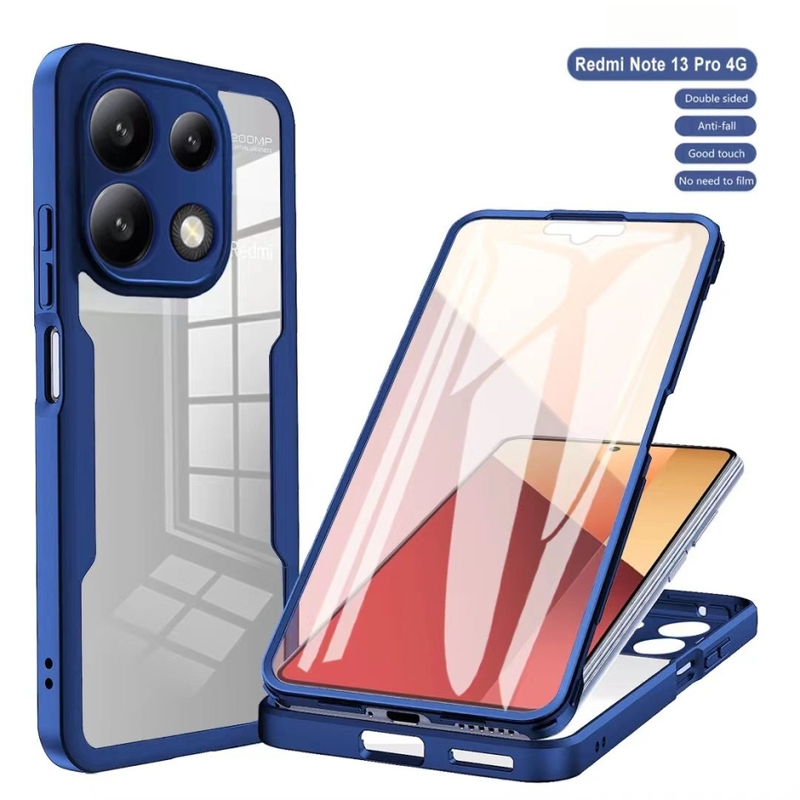 TPU vāciņš Redmi Note 13 Pro 4G – šoksizturīgs, iebūvēts statīvs, siltuma izkliede, magnētiska pievienošana, pret pirkstu nospiedumu aizsardzība