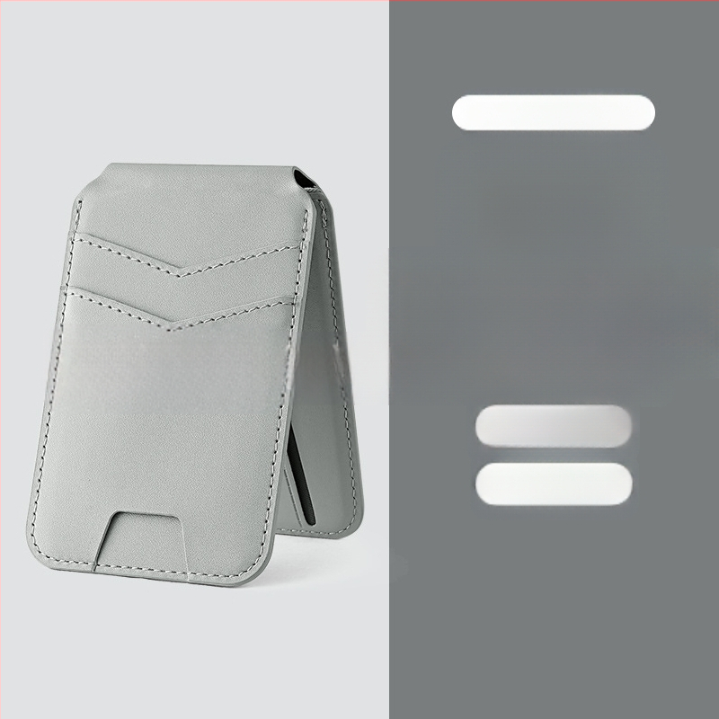 iPhone 16 MagSafe kartes maks, magnētisks kartes turētājs, PU materiāls, maku stils, pielāgojams