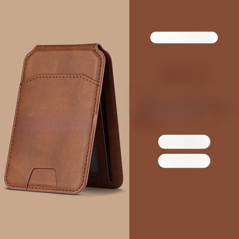 iPhone 16 MagSafe kartes maks, magnētisks kartes turētājs, PU materiāls, maku stils, pielāgojams