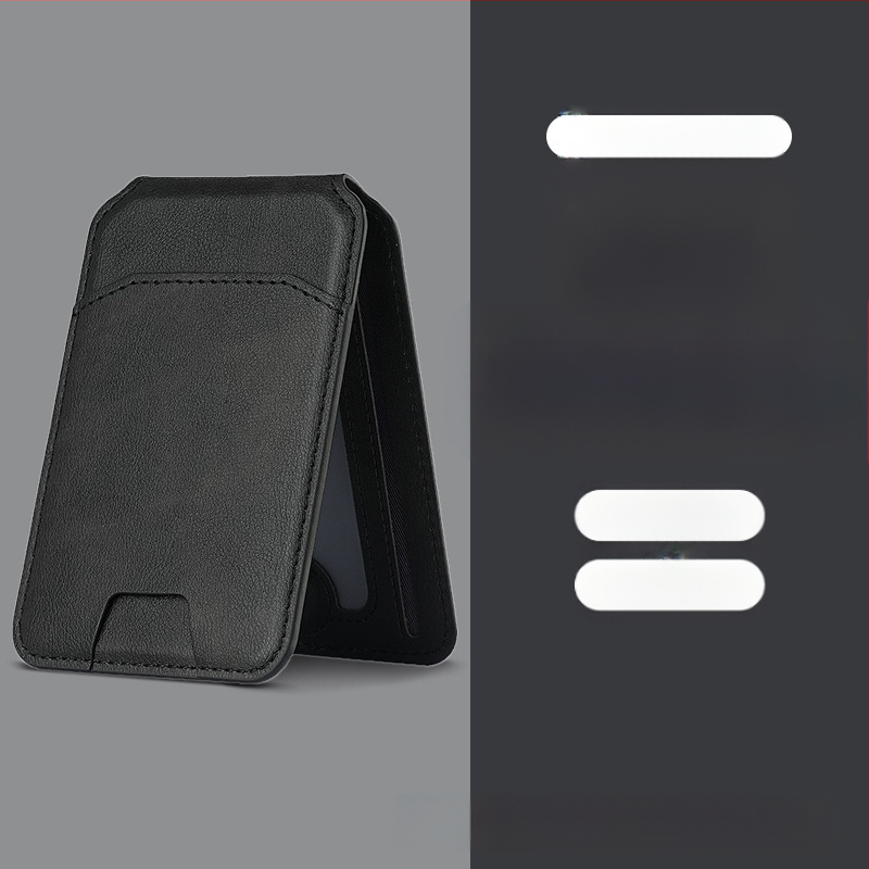 iPhone 16 MagSafe kartes maks, magnētisks kartes turētājs, PU materiāls, maku stils, pielāgojams