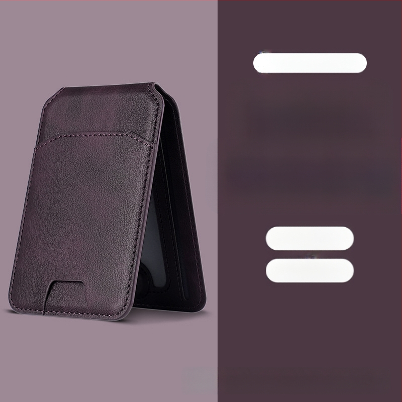 iPhone 16 MagSafe kartes maks, magnētisks kartes turētājs, PU materiāls, maku stils, pielāgojams