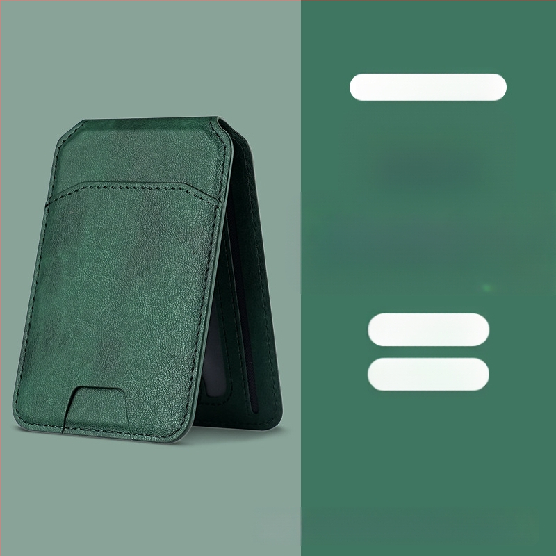 iPhone 16 MagSafe kartes maks, magnētisks kartes turētājs, PU materiāls, maku stils, pielāgojams