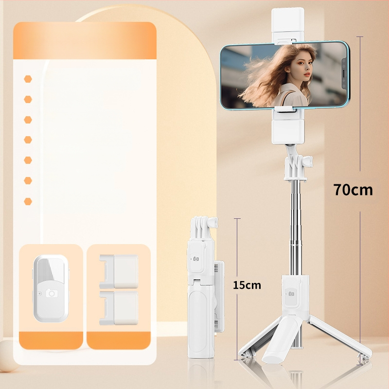 Perfect Shot Mini Selfie Stick s Bluetooth diaľkovým ovládaním, prenosný držiak na telefón a podlahový statív | Materiál ABS + nerezová oceľ