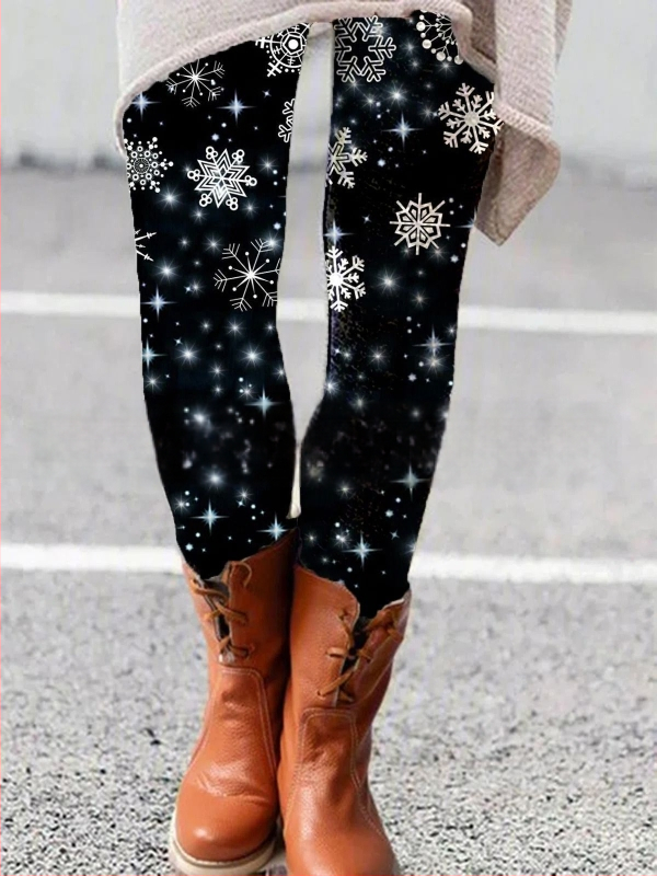 Boot-cut bikses ar apdruku, Milk Silk audums, slaids griezums, Rudens 2021