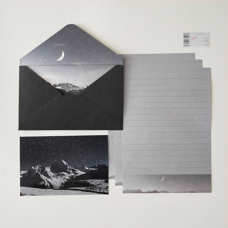 Σετ επιστολόχαρτων και φακέλων — φάκελοι κινεζικού στυλ, Blue Book Stationery, μοντέλο yhp261