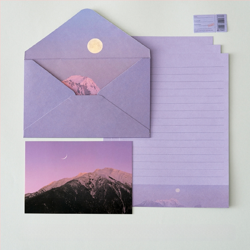 Σετ επιστολόχαρτων και φακέλων — φάκελοι κινεζικού στυλ, Blue Book Stationery, μοντέλο yhp261