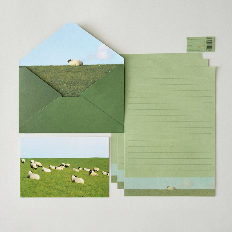 Σετ επιστολόχαρτων και φακέλων — φάκελοι κινεζικού στυλ, Blue Book Stationery, μοντέλο yhp261