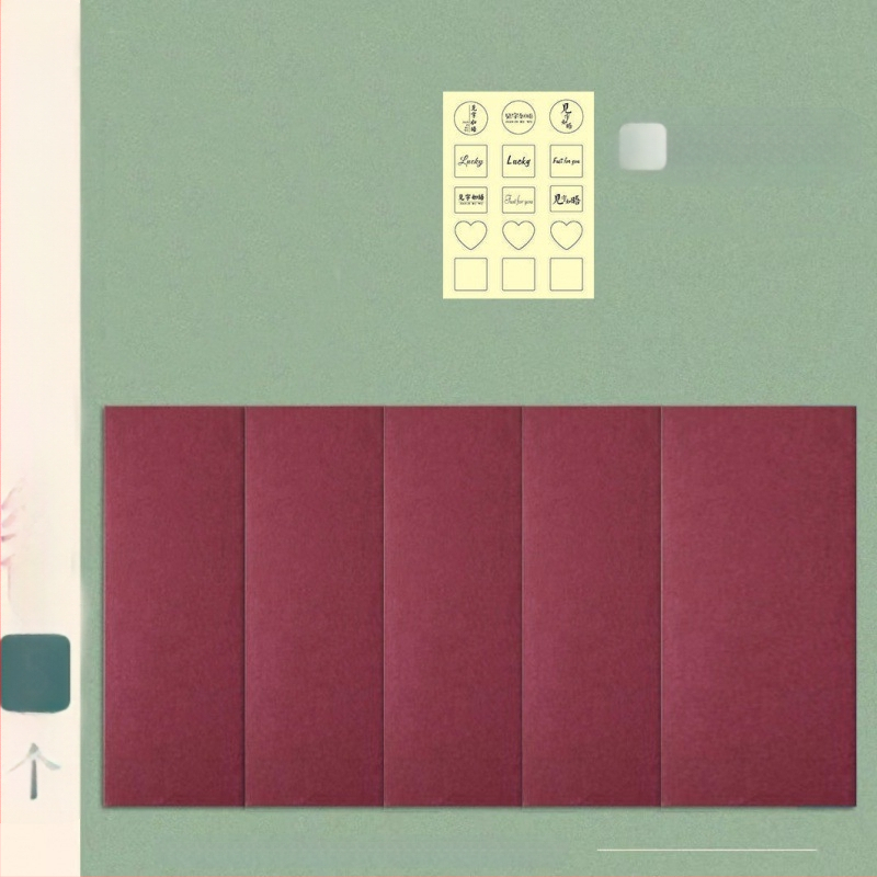 Празни пликове от крафт хартия със прозорец – китайски стил, комплект за любовни писма, не е вносен