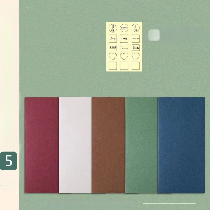 Празни пликове от крафт хартия със прозорец – китайски стил, комплект за любовни писма, не е вносен