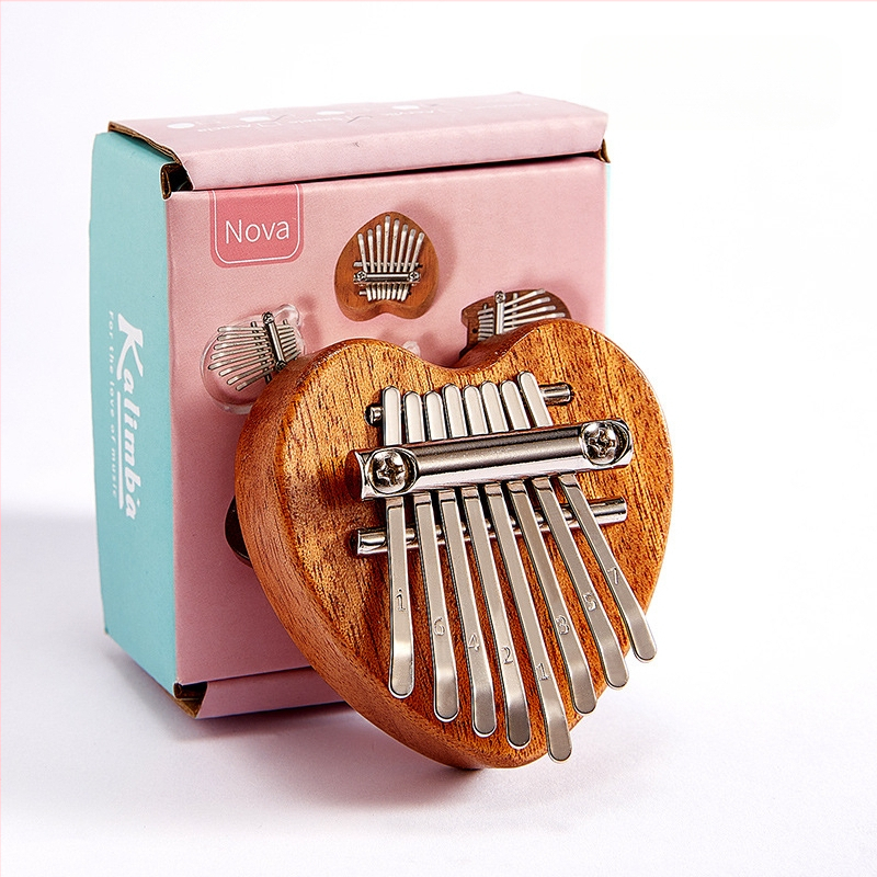 8‑тонна калимба, преносим мини инструмент за палци, модел Малък, 1 пакет