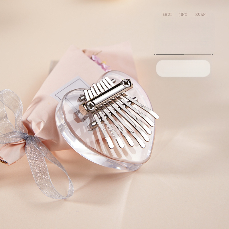 8‑тонна калимба, преносим мини инструмент за палци, модел Малък, 1 пакет