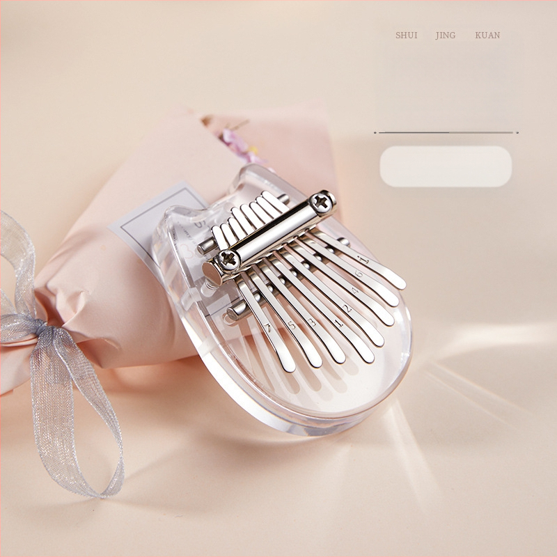 8‑тонна калимба, преносим мини инструмент за палци, модел Малък, 1 пакет